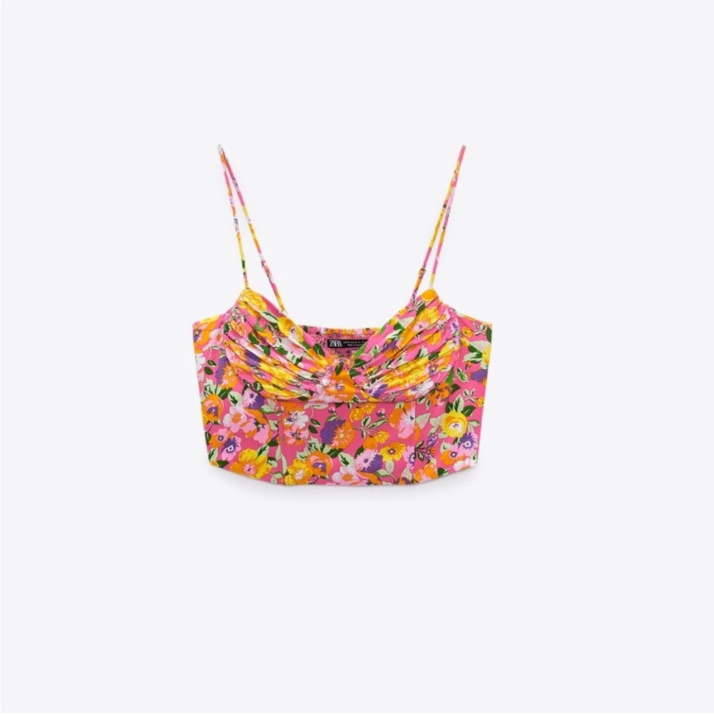 Barely Worn not sold online anymore Zara bustier crop top
